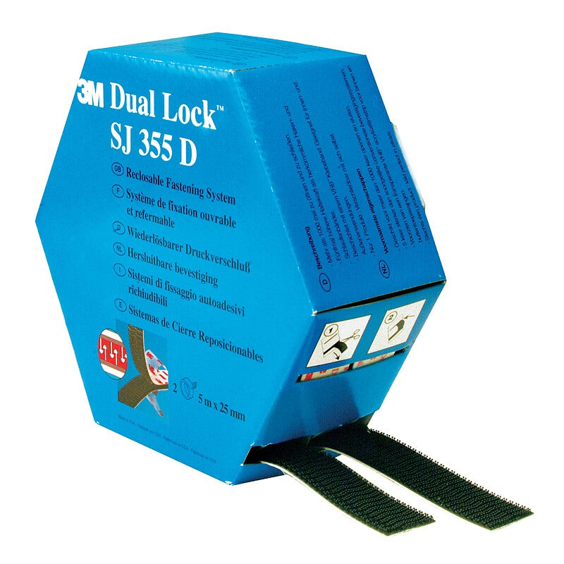 Adhésif double-face ouvrable et refermable dual lock, largeur 25.4 mm, boîte de 2 rouleaux de 5 m. materiel.ci - Côte d'Ivoire vous facilite la vie avec une boutique en ligne complète pour tous vos besoins en quincaillerie en Côte d'Ivoire. des produits fiables livrés rapidement.