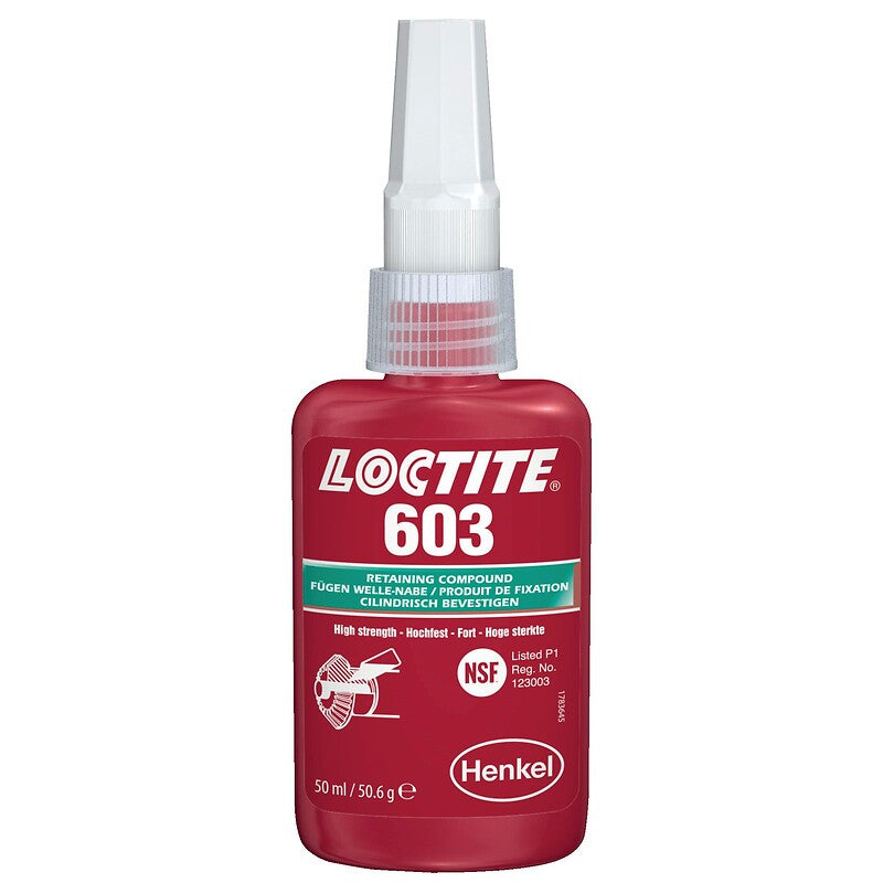 Adhésif loctite® 603 de fixation d'assemblages cylindriques roulements et bagues auto-lubrifiantes "oil tolérant" 50ml. materiel.ci - Côte d'Ivoire est la réponse à vos besoins de quincaillerie en ligne en Côte d'Ivoire. une vaste gamme de produits et un service client dédié pour vous servir.
