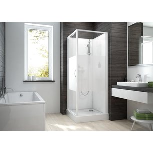 Cabine de douche izi box 2 carrée 90 cm porte pivotante en verre sérigraphié réf. l11izbp00901. faites de materiel.ci - Côte d'Ivoire votre fournisseur en ligne pour tous vos projets de quincaillerie en Côte d'Ivoire. des produits fiables et un service exceptionnel à votre disposition.