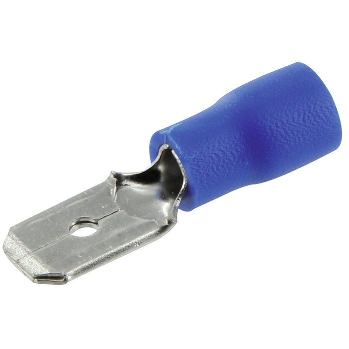 Clip male bleu 6,35mm /10. materiel.ci - Côte d'Ivoire, votre boutique en ligne de quincaillerie en Côte d'Ivoire, offre des solutions pratiques et fiables. commandez facilement et recevez rapidement.