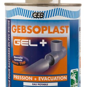 Colle pvc rigide, contact eau potable, geb gebsoplast gel plus boîte 500ml avec pinceau, réf.504749. faites de materiel.ci - Côte d'Ivoire votre fournisseur en ligne pour tous vos projets de quincaillerie en Côte d'Ivoire. des produits fiables et un service exceptionnel à votre disposition.