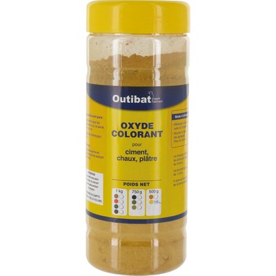 Colorant ciment jaune 500g. materiel.ci - Côte d'Ivoire, c'est la solution en ligne pour tous vos projets de bricolage et de construction en Côte d'Ivoire. accédez à une gamme variée de produits en quelques clics.