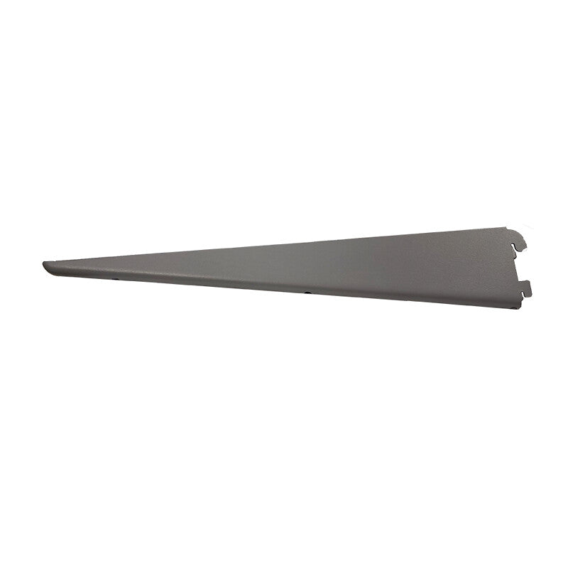 Consoles en u pour crémaillère double - longueur 220 mm - finition gris taupe mat. achetez en toute tranquillité avec materiel.ci - Côte d'Ivoire, votre expert en ligne en quincaillerie en Côte d'Ivoire. profitez de produits de haute performance livrés directement chez vous.