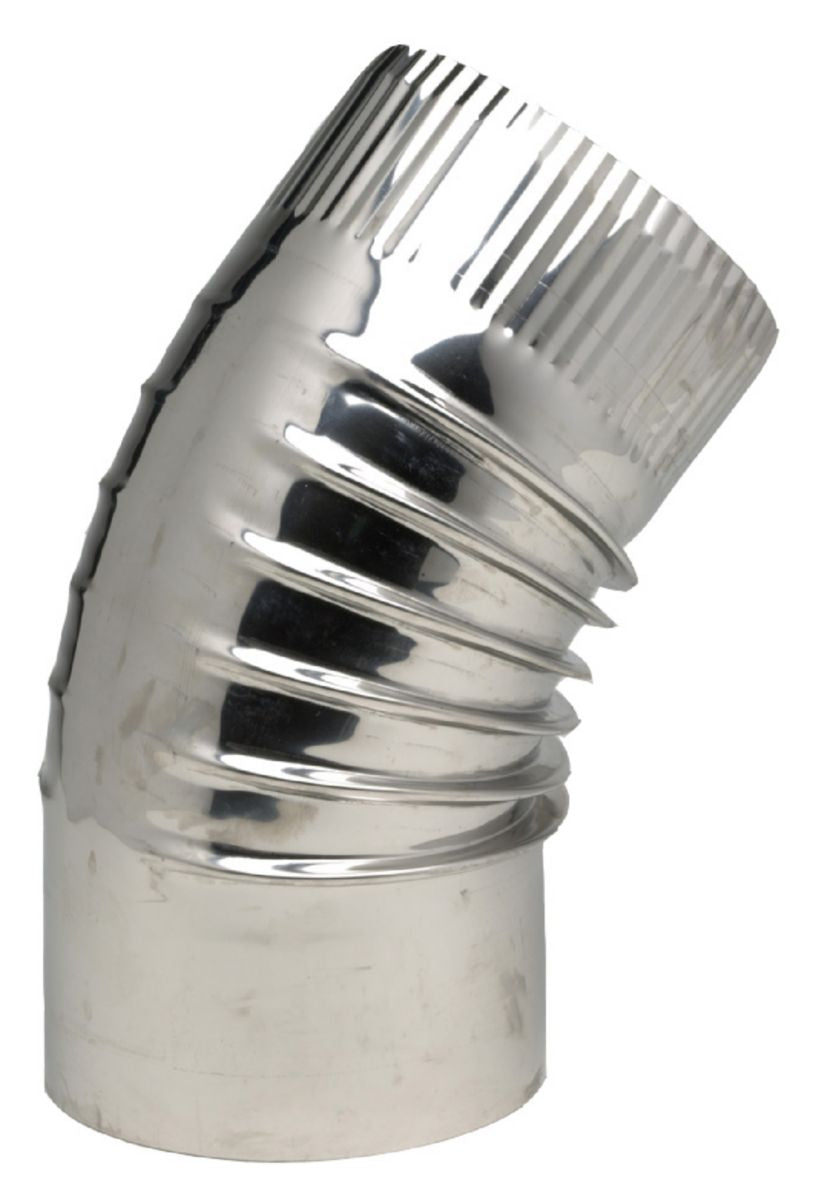 Coude 45° plissé inox 304 diamètre : 125 réf. 364125, ten. materiel.ci - Côte d'Ivoire, votre boutique en ligne de confiance pour des solutions de quincaillerie en Côte d'Ivoire. découvrez notre assortiment complet et commandez facilement.
