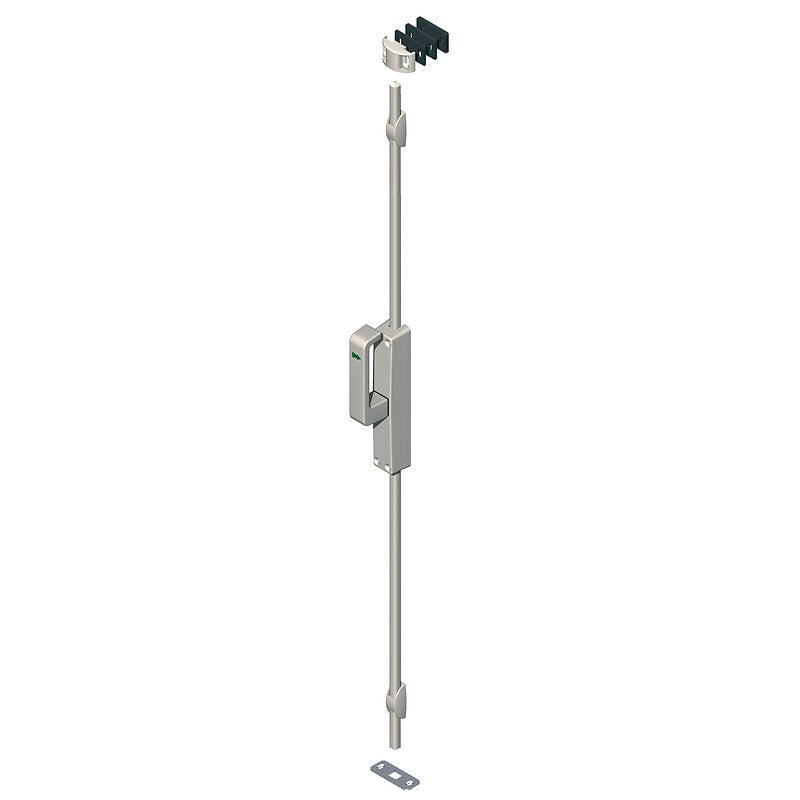 Crémone pompier en applique à poignée rotative et tringle coloris noir main droite menuiserie bois, aluminium ou pvc. pour des achats de quincaillerie en toute simplicité, choisissez materiel.ci - Côte d'Ivoire, votre boutique en ligne en Côte d'Ivoire. un service rapide et des produits de qualité.
