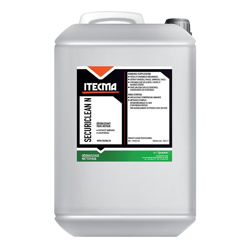 Dégraissant à froid haute sécurité nettoyant securiclean n tonnelet plastique de 20 litres. materiel.ci - Côte d'Ivoire simplifie vos achats de quincaillerie avec une boutique en ligne pratique en Côte d'Ivoire. découvrez notre large gamme de produits et commandez en toute sécurité.