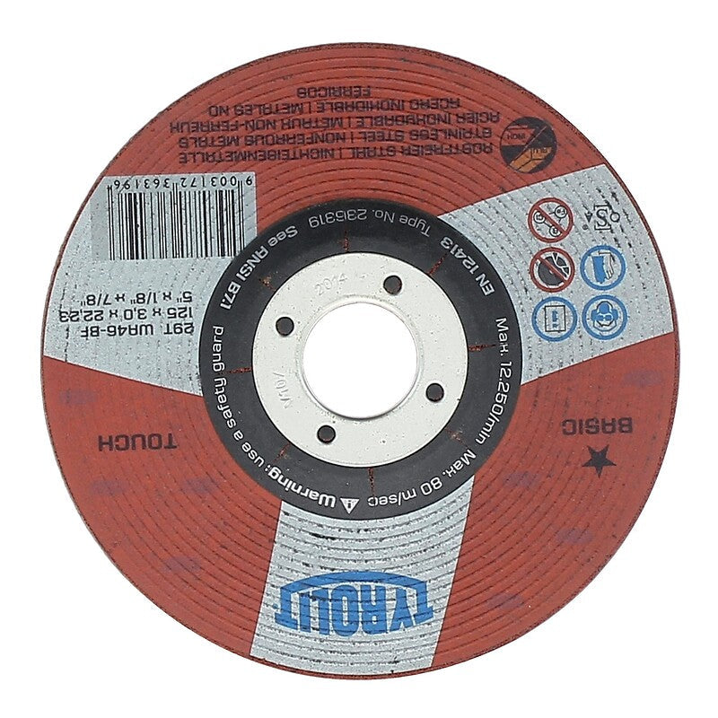Disque à ébarber basic touch moyeu déporte utilisation acier/inox/alu ø 125 épaisseur 3 mm alésage 22,2 mm. materiel.ci - Côte d'Ivoire, c'est la solution en ligne pour tous vos projets de bricolage et de construction en Côte d'Ivoire. accédez à une gamme variée de produits en quelques clics.