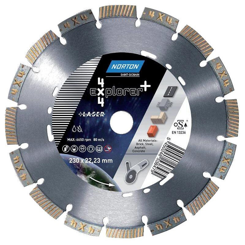 Disque à tronçonner diamant 4x4 explorer plusø 300 épaisseur 2,5 mm alésage 20/25,4 mm. materiel.ci - Côte d'Ivoire, votre boutique en ligne de quincaillerie en Côte d'Ivoire, offre des solutions pratiques et fiables. commandez facilement et recevez rapidement.