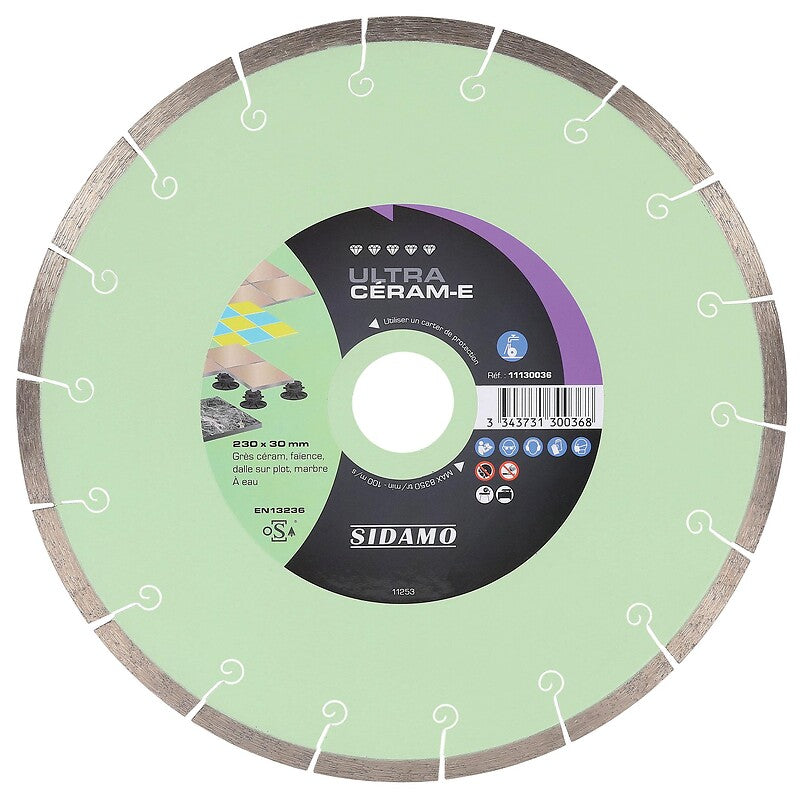 Disque diamant jante continue matériaux de décoration ultra céram e diamètre 230 mm, épaisseur 2,2 mm, alésage 30 mm. materiel.ci - Côte d'Ivoire est votre boutique en ligne spécialisée en quincaillerie en Côte d'Ivoire. profitez d'une expérience d'achat simple et rapide avec une large gamme de produits de qualité.