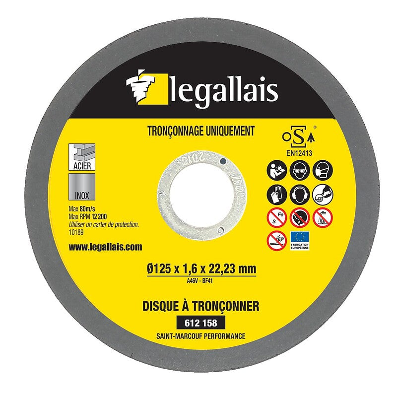 Disques à tronçonner métaux inox plat saint marcouf performance 230x2x22,23mm en boîte de 25. materiel.ci - Côte d'Ivoire vous facilite la vie avec une boutique en ligne complète pour tous vos besoins en quincaillerie en Côte d'Ivoire. des produits fiables livrés rapidement.