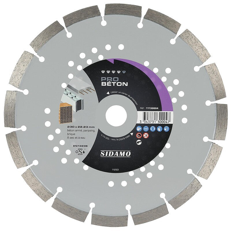 Disques diamants jante segmentée matériaux de construction pro béton diamètre 125 mm, épaisseur 2 mm, alésage 22,2 mm. materiel.ci - Côte d'Ivoire vous offre une sélection inégalée d'articles de quincaillerie en ligne en Côte d'Ivoire. commandez facilement et bénéficiez d'une livraison rapide et fiable.