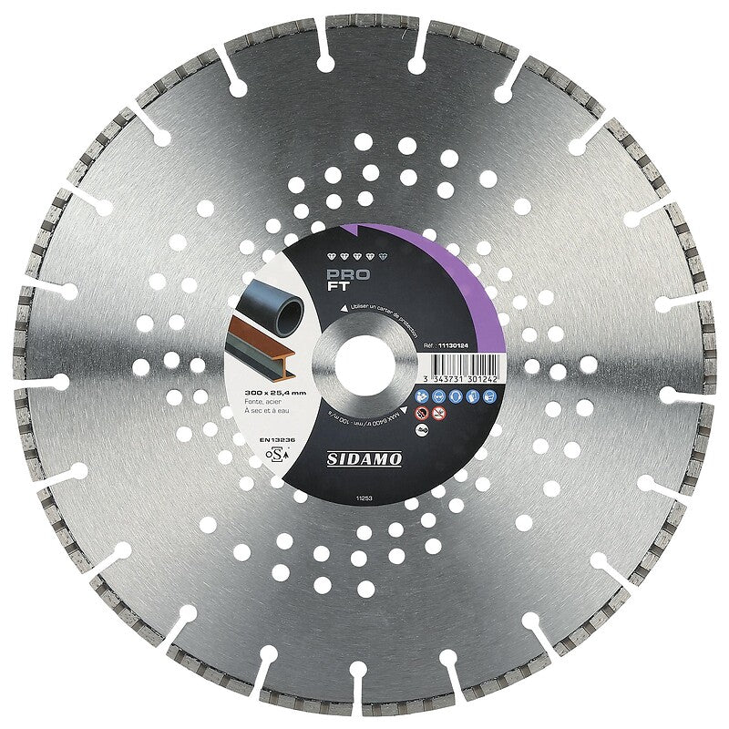 Disques diamants jante segmentée matériaux de construction pro ft diamètre 300 mm, épaisseur 2,8 mm, alésage 25,4 mm. faites de materiel.ci - Côte d'Ivoire votre fournisseur en ligne pour tous vos projets de quincaillerie en Côte d'Ivoire. des produits fiables et un service exceptionnel à votre disposition.