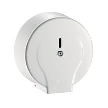 Distributeur de papier wc moyen modèle, avec serrure chromée et contrôle de niveau, modèle pour bobine 200 m, d 220, profondeur 120, finition acier 8 / 10 laqué blanc réf. 2900. optez pour materiel.ci - Côte d'Ivoire, votre boutique en ligne de quincaillerie en Côte d'Ivoire, pour des produits de qualité et un service client irréprochable.