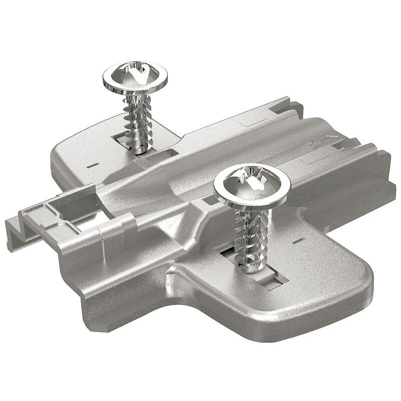 Embase cruciforme à visser hettich direct avec vis disposées de manière asymétrique 8099 d0 boite de 10. optez pour materiel.ci - Côte d'Ivoire, votre boutique en ligne de quincaillerie en Côte d'Ivoire, pour des produits de qualité et un service client irréprochable.