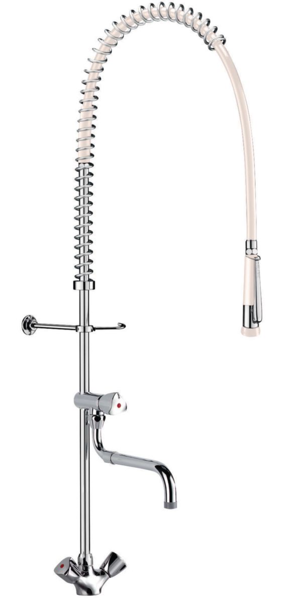 Ensemble de prélavage delabie avec mélangeur monotrou et robinet de puisage à bec télescopique, flexible et douchette blancs : réf. g6632. materiel.ci - Côte d'Ivoire vous facilite la vie avec une boutique en ligne complète pour tous vos besoins en quincaillerie en Côte d'Ivoire. des produits fiables livrés rapidement.