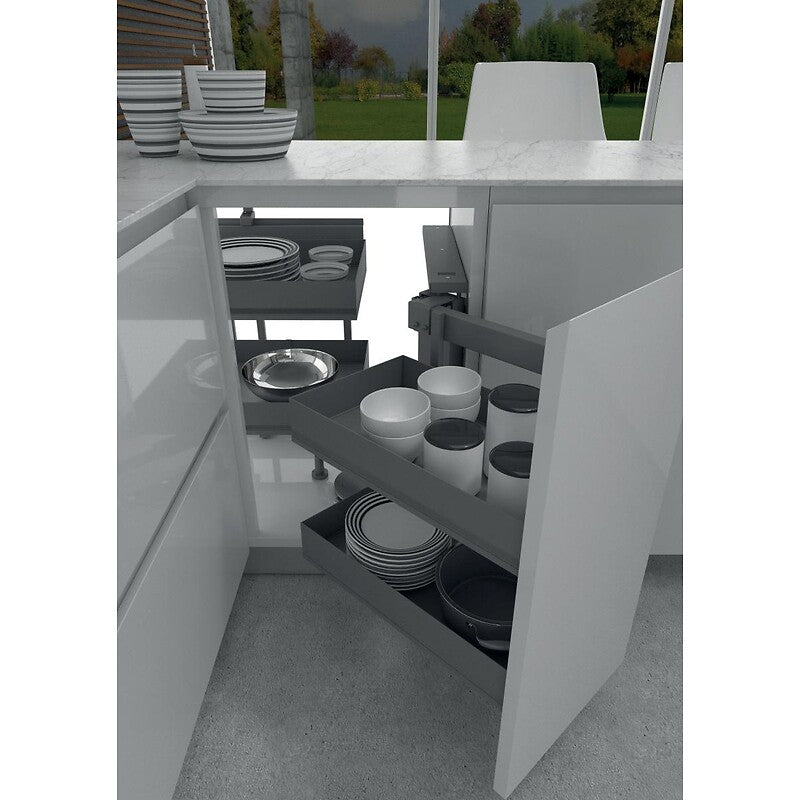 Ferrure pour meuble d'angle dynamic corner 803 - ikona - 4 étagères - droite - anthracite. materiel.ci - Côte d'Ivoire simplifie vos achats de quincaillerie avec une boutique en ligne pratique en Côte d'Ivoire. découvrez notre large gamme de produits et commandez en toute sécurité.