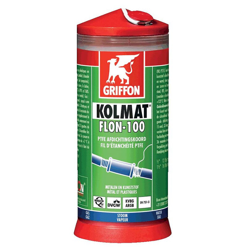 Fil ptfe kolmat®flon-100 pour rendre étanche les raccords filetés coniques ou cylindriques dévidoir de 175m. materiel.ci - Côte d'Ivoire, votre solution en ligne pour des achats de quincaillerie pratiques et fiables en Côte d'Ivoire. un service client dédié et des produits de premier choix vous attendent.