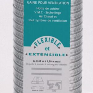 Gaine accordéon aluminium longueur 0,45 m diamètre 125 x 131 mm réf. 045125, ten. optez pour materiel.ci - Côte d'Ivoire, votre boutique en ligne de quincaillerie en Côte d'Ivoire, pour des produits de qualité et un service client irréprochable.