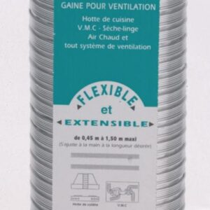 Gaine accordéon en aluminium longueur 850mm extensible à 3m diamètre intèrieur 100mm 085100. avec materiel.ci - Côte d'Ivoire, accédez à une quincaillerie complète en ligne en Côte d'Ivoire. des produits de qualité et un service client attentif pour vos besoins.