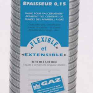 Gaine accordéon ''spécial gaz'' + raccord alu longueur 0,45 m à 1,50 m diamètre 153 / 161 réf. 015153, ten. pour tous vos besoins en quincaillerie, faites confiance à materiel.ci - Côte d'Ivoire, votre boutique en ligne en Côte d'Ivoire. un large choix de produits disponibles à portée de clic.