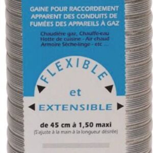 Gaine accordéon ''spécial gaz'' + raccord alu longueur 0,45 m à 1,50 m diamètre 97 / 103 réf. 015097. pour des achats de quincaillerie en ligne en Côte d'Ivoire, choisissez materiel.ci - Côte d'Ivoire. une vaste sélection de produits de qualité pour tous vos projets.