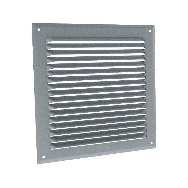 Grille d'aération en applique à auvent à visser ga an en aluminium anodisé argent en 210 x 210 mm. materiel.ci - Côte d'Ivoire, votre boutique en ligne de quincaillerie en Côte d'Ivoire, offre des solutions pratiques et fiables. commandez facilement et recevez rapidement.
