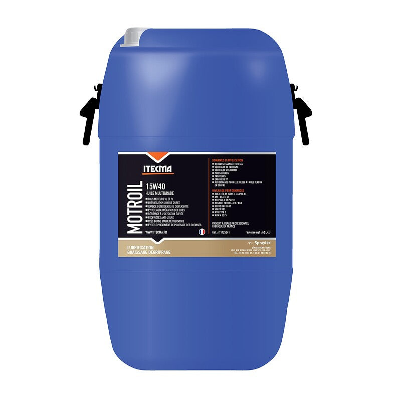 Huile multigrade motroil 15w40 bidon de 60 litres. materiel.ci - Côte d'Ivoire, c'est la boutique en ligne qui simplifie vos achats de quincaillerie en Côte d'Ivoire. trouvez tout ce dont vous avez besoin pour vos projets de bricolage et de construction.