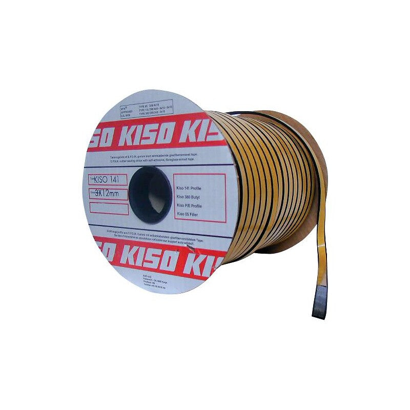 Joint d'étanchéité kiso 141 en epdm vitrage/châssis épaisseur 3 x largeur 15 mm en bobine de 100 ml coloris noir. materiel.ci - Côte d'Ivoire vous offre la commodité d'une boutique en ligne avec la qualité de produits de quincaillerie fiables en Côte d'Ivoire. commandez et recevez rapidement chez vous.