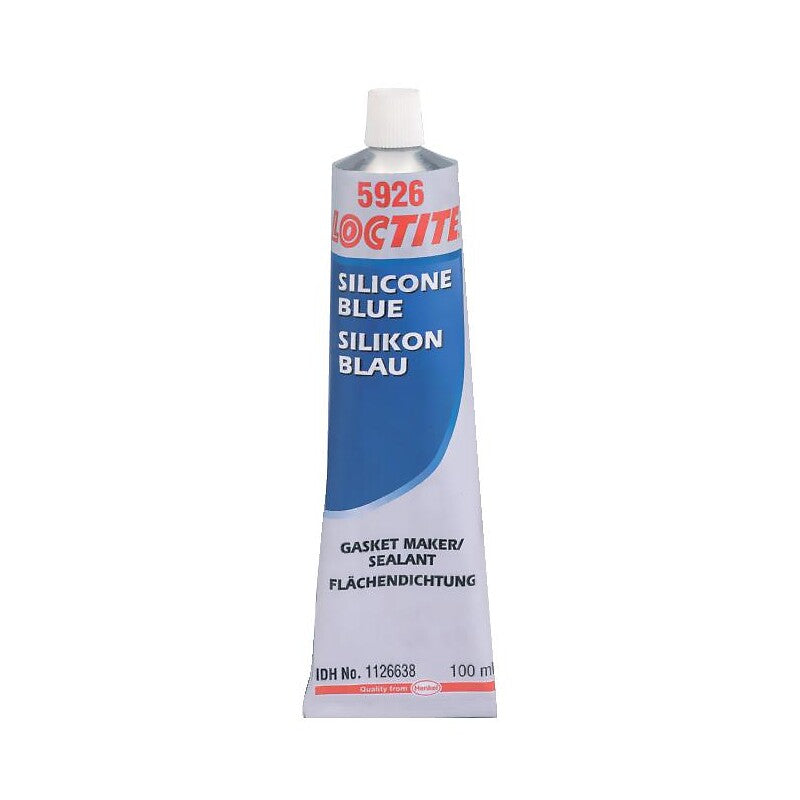 Joint mastic silicone bleu loctite 5926 en tube de 100 ml. materiel.ci - Côte d'Ivoire offre une solution pratique et efficace pour tous vos besoins en quincaillerie en Côte d'Ivoire. explorez notre sélection en ligne et bénéficiez d'un service rapide.