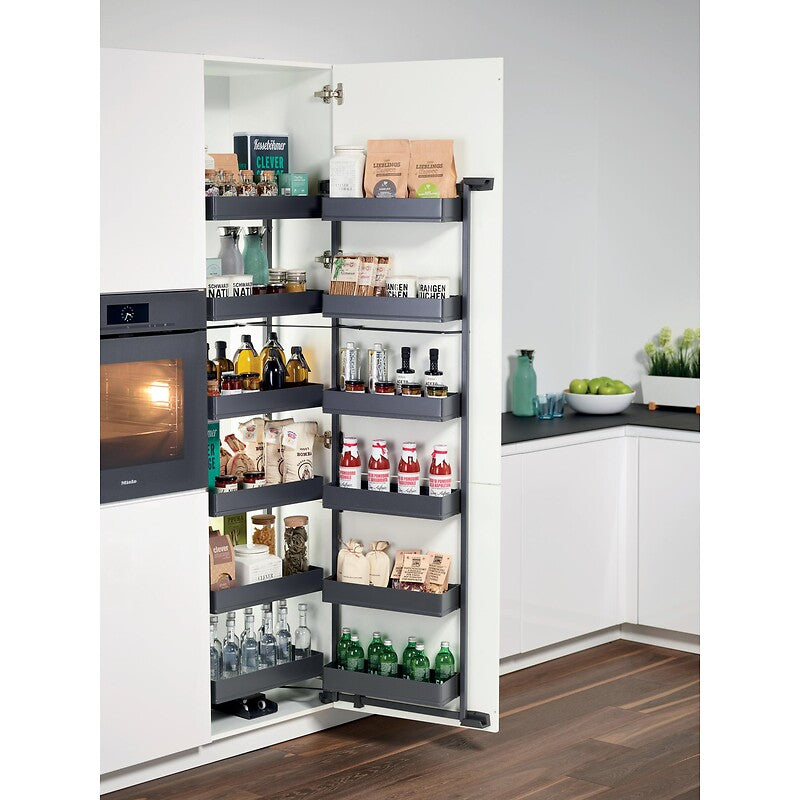 Kit de cadre pour meuble de cuisine tandem 2 pull-out pure - h 1700 x l 600 mm - finition anthracite - 5 étagères. avec materiel.ci - Côte d'Ivoire, accédez à une quincaillerie complète en ligne en Côte d'Ivoire. des produits de qualité et un service client attentif pour vos besoins.