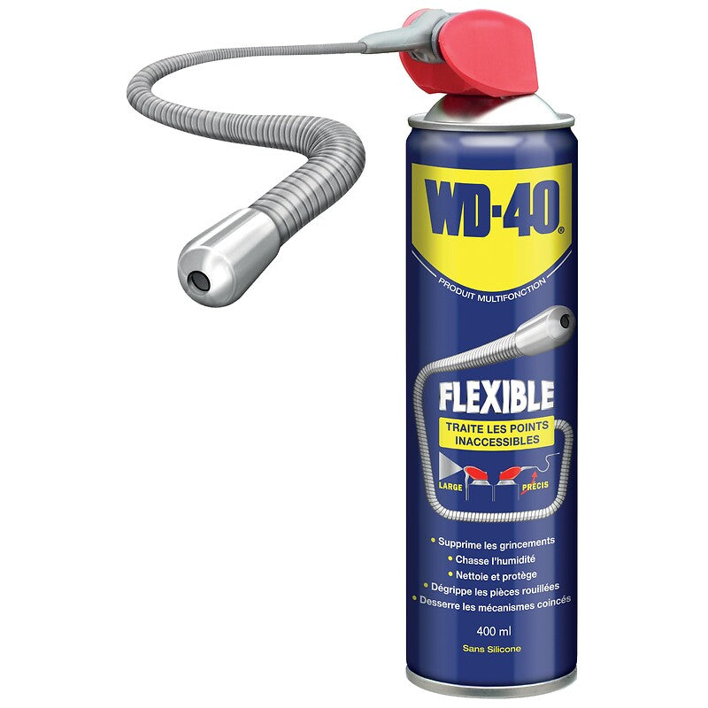 Lubrifiant dégrippant wd 40 aérosol de 400ml avec tube flexible 18 cm repositionnable. pour tous vos besoins en quincaillerie, faites confiance à materiel.ci - Côte d'Ivoire, votre boutique en ligne en Côte d'Ivoire. un large choix de produits disponibles à portée de clic.