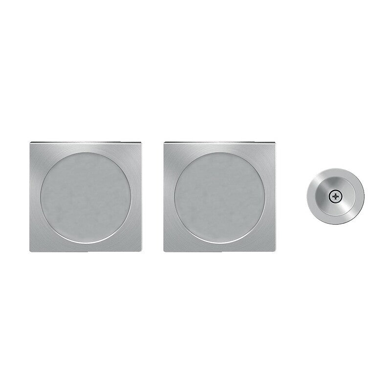 Manœuvres rosace carrée pour porte coulissante usinage ø 48 mm inox satiné. materiel.ci - Côte d'Ivoire vous facilite la vie avec une boutique en ligne complète pour tous vos besoins en quincaillerie en Côte d'Ivoire. des produits fiables livrés rapidement.