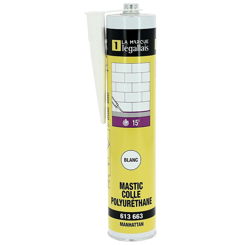 Mastic colle polyuréthane manhattan blanc cartouche de 300ml. materiel.ci - Côte d'Ivoire, la boutique en ligne de choix pour des solutions de quincaillerie robustes en Côte d'Ivoire. explorez notre catalogue complet pour tous vos besoins.