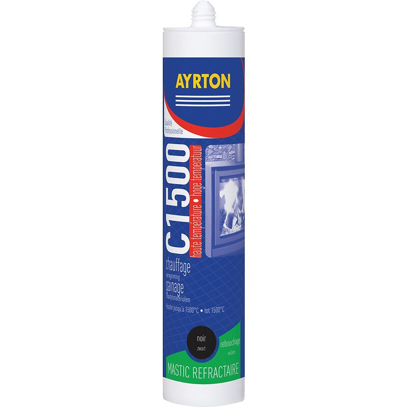 Mastic colle réfractaire firecement ht° coloris noir cartouche de 310 ml. avec materiel.ci - Côte d'Ivoire, accédez à une quincaillerie complète en ligne en Côte d'Ivoire. des produits de qualité et un service client attentif pour vos besoins.