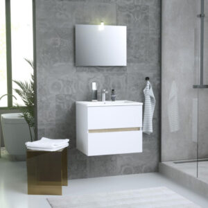 Meuble de salle de bain sous vasque primeo kit 60 cm blanc/bois, à monter, avec miroir et spot. avec materiel.ci - Côte d'Ivoire, accédez à une quincaillerie de qualité sans quitter votre domicile en Côte d'Ivoire. une expérience d'achat en ligne simple et sécurisée.