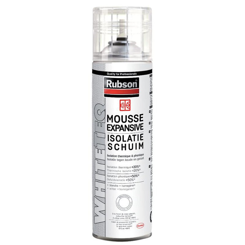 Mousse polyuréthane auto-expansive cartouche manuelle white teq, coloris blanc acier, 500 ml. pour des achats de quincaillerie en toute simplicité, choisissez materiel.ci - Côte d'Ivoire, votre boutique en ligne en Côte d'Ivoire. un service rapide et des produits de qualité.