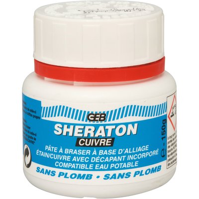 Pâte à braser et étamer étain cuivre sheraton cuivre pot 150g réf 114820. pour tous vos besoins en quincaillerie, faites confiance à materiel.ci - Côte d'Ivoire, votre boutique en ligne en Côte d'Ivoire. un large choix de produits disponibles à portée de clic.