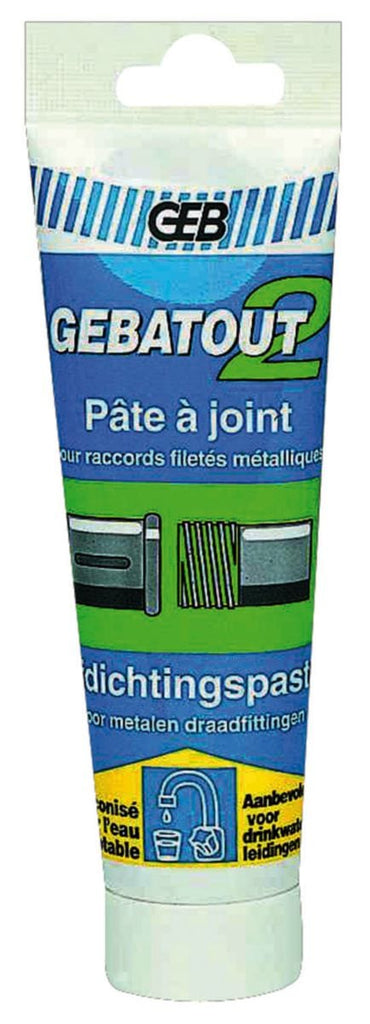 Pâte à joint pour raccords filetés métalliques gebatout - tube 125 ml. avec materiel.ci - Côte d'Ivoire, achetez des produits de quincaillerie de qualité en ligne en Côte d'Ivoire. bénéficiez de notre service client dédié pour une expérience optimale.