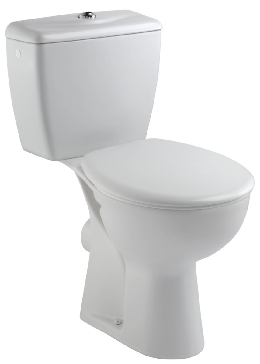 Pack WC JACOB DELAFON EOLIA réservoir avec mécanisme 3/6 litres sortie horizontale, blanc, Réf.E0403-00