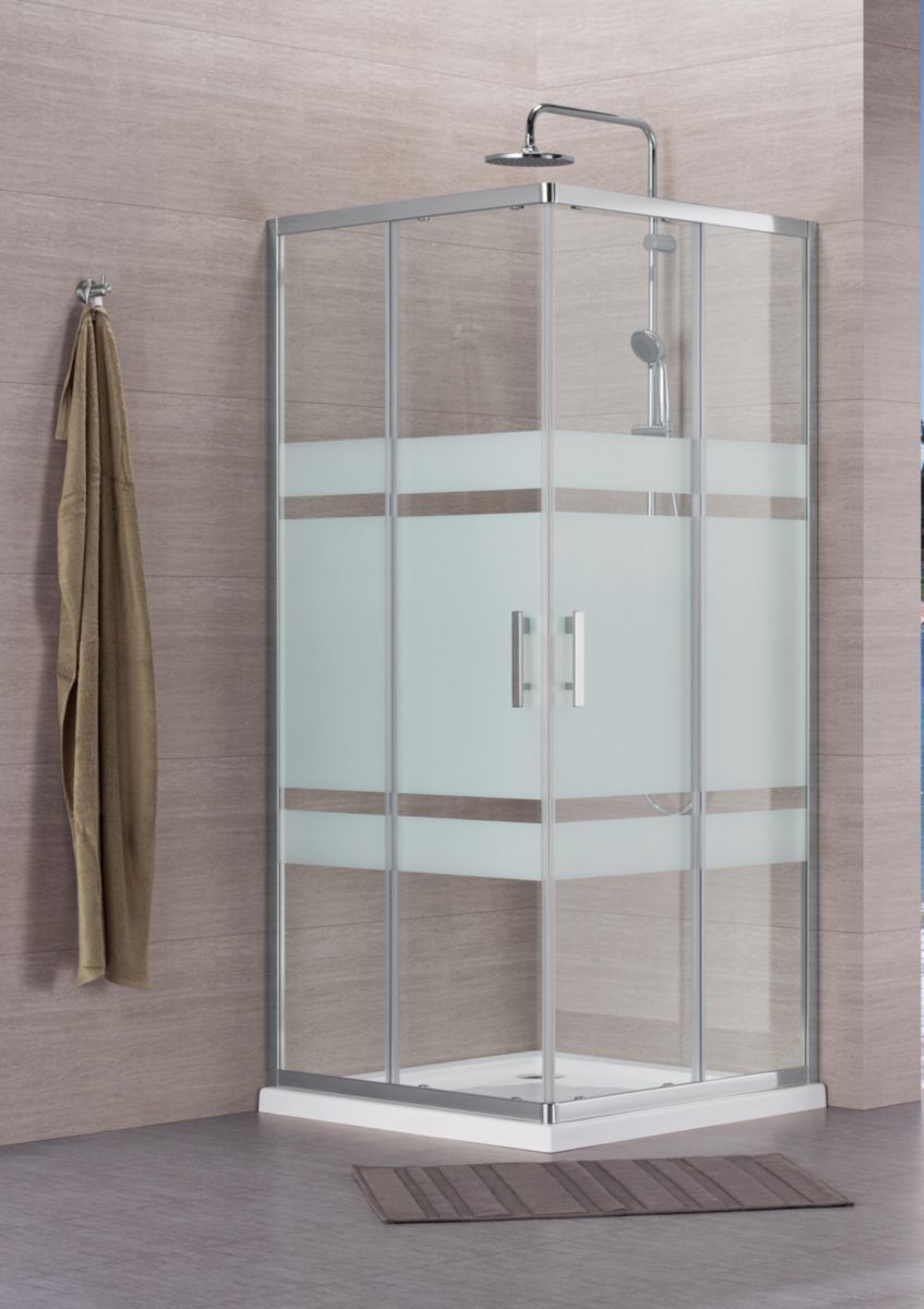 Paroi de douche alterna concerto accès d'angle coulissant l 90 x h 195 cm profilé argent brillant verre sérigraphié. explorez materiel.ci - Côte d'Ivoire, la boutique en ligne de quincaillerie de choix en Côte d'Ivoire. des outils aux matériaux de construction, nous avons tout ce qu'il vous faut.