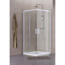Paroi de douche alterna concerto accès d'angle coulissant, profilé blanc et verre transparent, 4 tailles dispo.. pour des achats de quincaillerie en toute simplicité, choisissez materiel.ci - Côte d'Ivoire, votre boutique en ligne en Côte d'Ivoire. un service rapide et des produits de qualité.