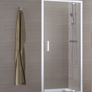 Paroi de douche concerto porte pivotante ouverture gain de place 70 cm profilé blanc verre transparent alterna, réf.ndz70w-b. faites de materiel.ci - Côte d'Ivoire votre fournisseur en ligne pour tous vos projets de quincaillerie en Côte d'Ivoire. des produits fiables et un service exceptionnel à votre disposition.