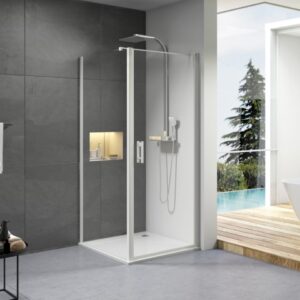 Paroi de douche concerto porte pivotante ouverture totale 90 cm profilé blanc verre transparent alterna. materiel.ci - Côte d'Ivoire vous offre la commodité d'une boutique en ligne avec la qualité de produits de quincaillerie fiables en Côte d'Ivoire. commandez et recevez rapidement chez vous.