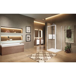 Paroi de douche lunes 2.0 panneau fixe 78 extensible 78 - 84 cm en verre trempé blanc réf. lunf78-1a. materiel.ci - Côte d'Ivoire, votre boutique en ligne de quincaillerie en Côte d'Ivoire, offre des solutions pratiques et fiables. commandez facilement et recevez rapidement.