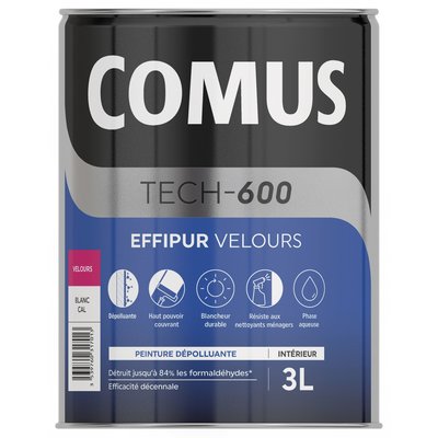 Peinture effipur velours 3l. achetez en toute tranquillité avec materiel.ci - Côte d'Ivoire, votre expert en ligne en quincaillerie en Côte d'Ivoire. profitez de produits de haute performance livrés directement chez vous.