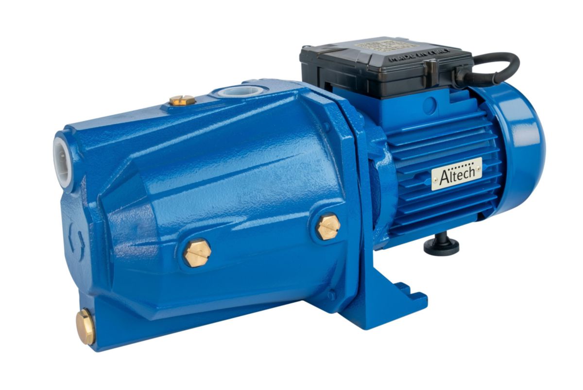 Pompe de surface auto-amorçante jet corps et support en fonte, turbine en inox et diffuseur en plastique. hp.1 v.230/50 réf. 101163060, altech. optez pour materiel.ci - Côte d'Ivoire, votre boutique en ligne de quincaillerie en Côte d'Ivoire, pour des produits de qualité et un service client irréprochable.