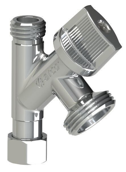 Robinet de machine à laver Conekta 3/8 mâle écrou tournant, 3/4 mâle réf 280010
