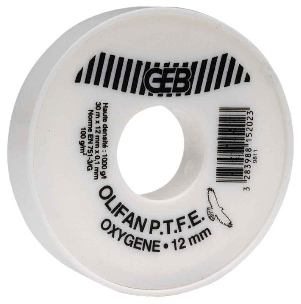 Ruban d'étanchéité olifan ptfe oxygene 12mmx30mx0,1mm réf 815202. materiel.ci - Côte d'Ivoire est votre boutique en ligne spécialisée en quincaillerie en Côte d'Ivoire. profitez d'une expérience d'achat simple et rapide avec une large gamme de produits de qualité.