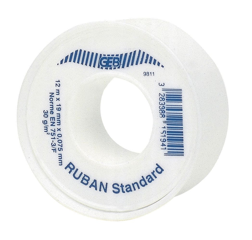 Ruban d'étanchéité ptfe standard lg : 12 m larg : 19 mm ep : 0,075 mm la pièce réf 815194. materiel.ci - Côte d'Ivoire, la boutique en ligne de choix pour des solutions de quincaillerie robustes en Côte d'Ivoire. explorez notre catalogue complet pour tous vos besoins.