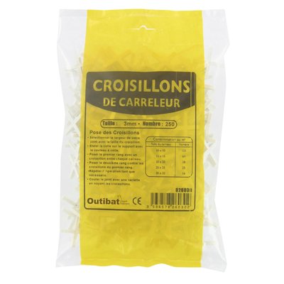 Sachet croisillons 2mm / 500. materiel.ci - Côte d'Ivoire vous offre la commodité d'une boutique en ligne avec la qualité de produits de quincaillerie fiables en Côte d'Ivoire. commandez et recevez rapidement chez vous.